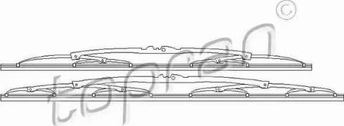 Topran 112 373 - Щітка склоочисника autocars.com.ua