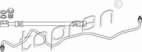 Topran 113 555 - Гальмівний шланг autocars.com.ua