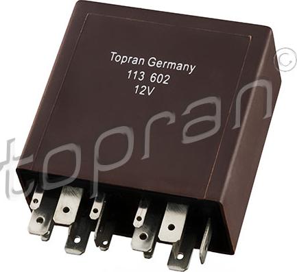 Topran 113 602 - Реле, інтервал включення склоочисника autocars.com.ua