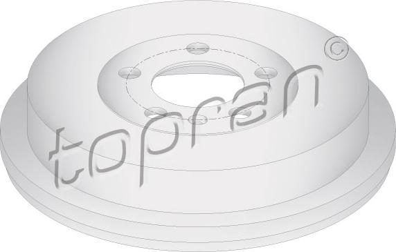 Topran 117002755 - Тормозной барабан avtokuzovplus.com.ua