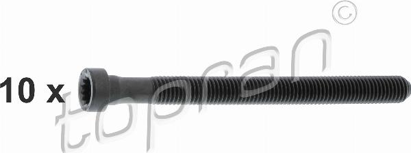 Topran 122 151 - Комплект болтів головки циліндрів autocars.com.ua