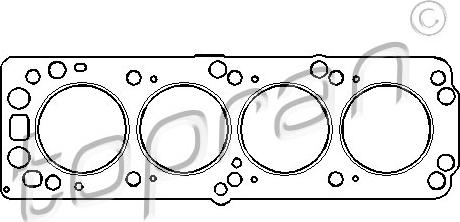 Topran 201 151 - Прокладка, головка циліндра autocars.com.ua