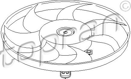 Topran 202 364 - Вентилятор, охлаждение двигателя avtokuzovplus.com.ua