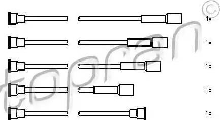 Topran 202 506 - Комплект проводов зажигания autodnr.net