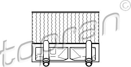 Topran 202 698 - Теплообмінник, опалення салону autocars.com.ua