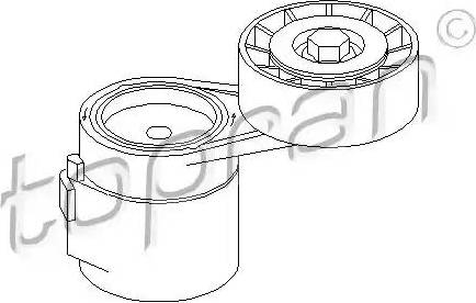 Topran 205 665 - Направляющий ролик, поликлиновый ремень avtokuzovplus.com.ua