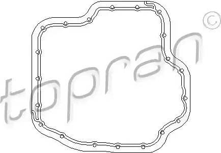 Topran 206 553 - Прокладка, масляна ванна autocars.com.ua