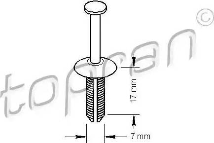 Topran 207 174 - Розпірна заклепка autocars.com.ua