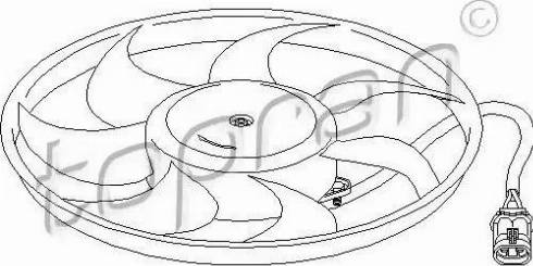 Topran 207 219 - Вентилятор, охолодження двигуна autocars.com.ua