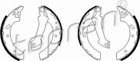 Topran 301 314 - Комплект тормозных колодок, барабанные avtokuzovplus.com.ua