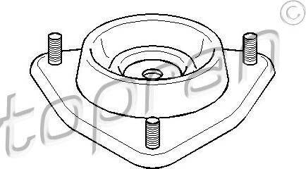 Topran 301 970 - Опора стойки амортизатора, подушка avtokuzovplus.com.ua