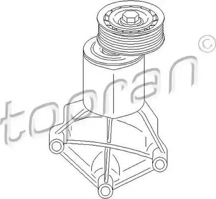 Topran 302 164 - Натягувач ременя, клинові зуб. autocars.com.ua