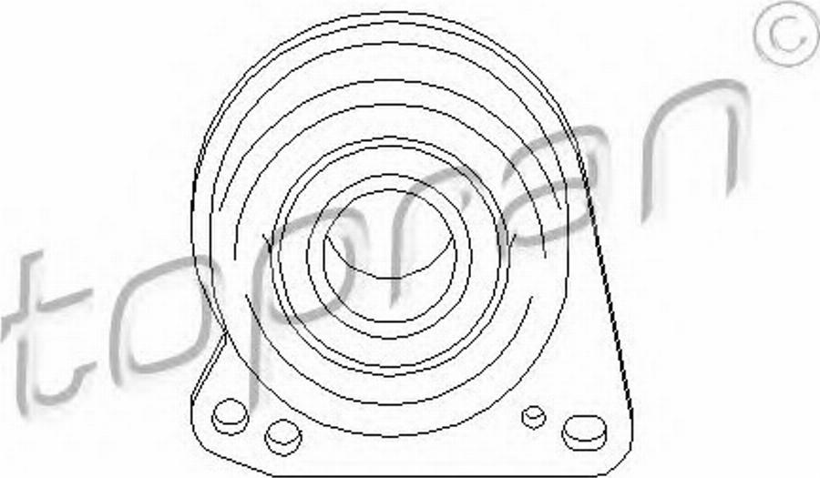 Topran 302 406 466 - Підвіска, карданний вал autocars.com.ua