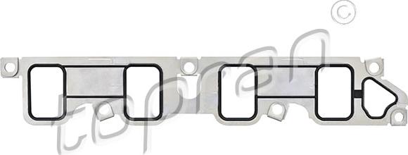 Topran 302 550 - Прокладка, впускний колектор autocars.com.ua