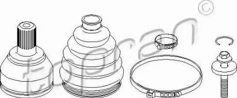 Topran 304006 - Шарнирный комплект, ШРУС, приводной вал autodnr.net