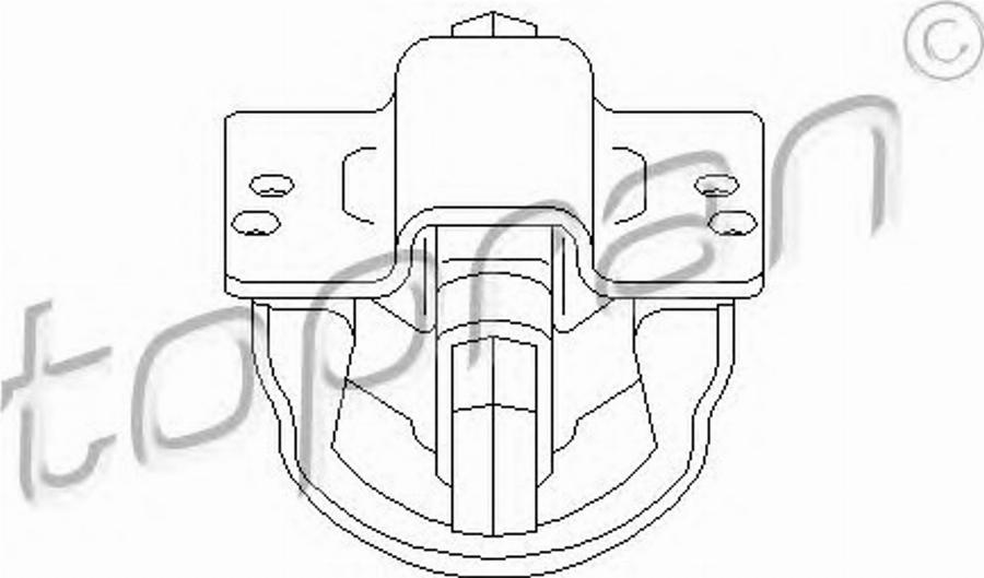 Topran 400 039 755 - Подушка, опора, подвеска двигателя avtokuzovplus.com.ua