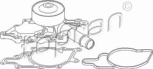 Topran 401 466 - Водяний насос autocars.com.ua