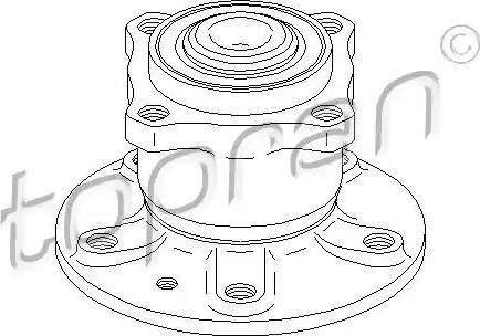 Topran 401 764 - Ступица колеса, поворотный кулак avtokuzovplus.com.ua