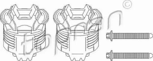 Topran 401 770 - Комплект підшипника, балка моста autocars.com.ua