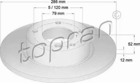 Topran 500 567 - Тормозной диск autodnr.net