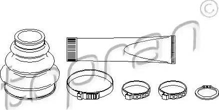 Topran 500 590 - Пыльник, приводной вал avtokuzovplus.com.ua
