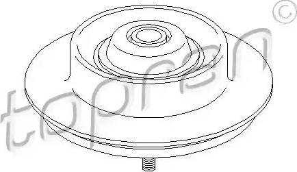 Topran 500 870 - Опора стійки амортизатора, подушка autocars.com.ua