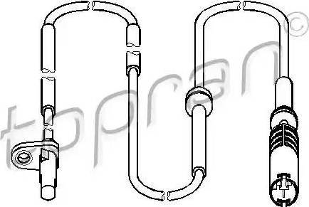 Topran 501 460 - Датчик ABS, частота обертання колеса autocars.com.ua
