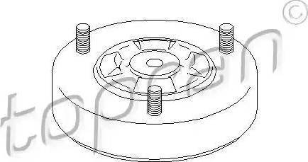 Topran 501 613 - Опора стойки амортизатора, подушка autodnr.net