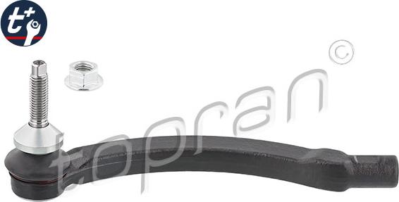 Topran 600 652 - Наконечник рульової тяги, кульовий шарнір autocars.com.ua