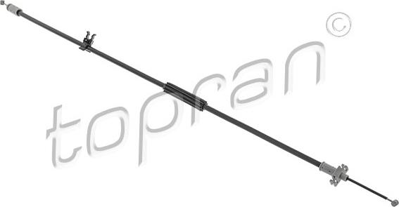 Topran 601 819 - Трос, замок дверей autocars.com.ua