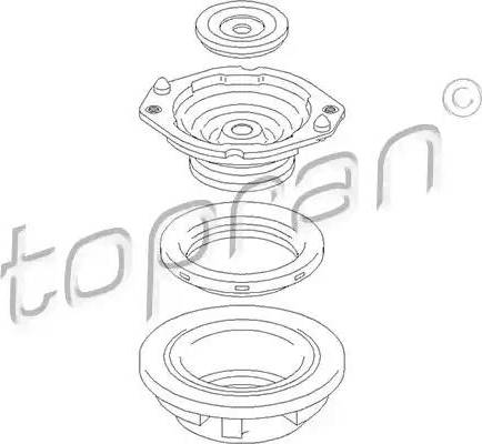 Topran 700 363 - Опора стойки амортизатора, подушка autodnr.net