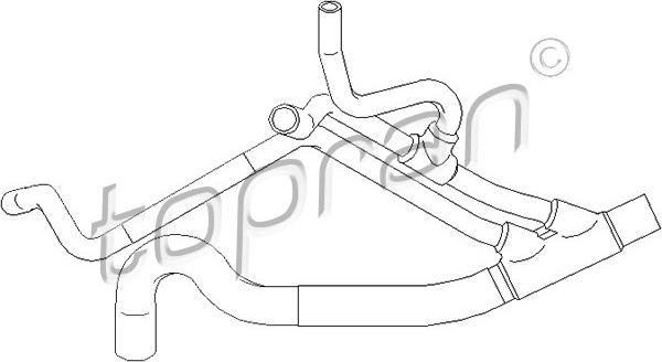 Topran 700 496 - Шланг радіатора autocars.com.ua