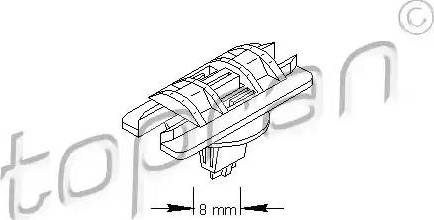 Topran 700 590 - Кліпса, пружинний затиск autocars.com.ua