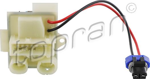 Topran 701 412 - Опір, реле, вентилятор салону autocars.com.ua