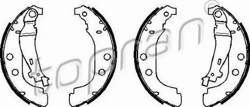 Topran 720354 - Комплект тормозных колодок, барабанные avtokuzovplus.com.ua
