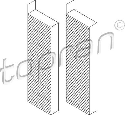 Topran 722 261 - Фильтр воздуха в салоне avtokuzovplus.com.ua