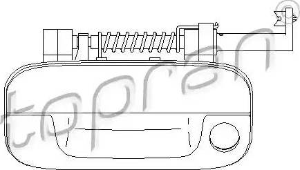 Topran 722 385 - Ручка задней двери avtokuzovplus.com.ua