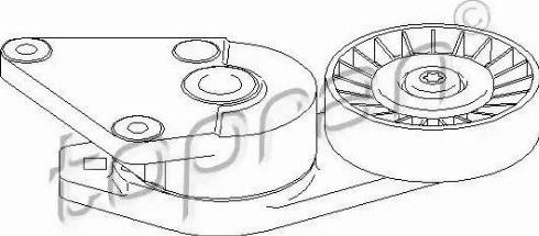 Topran 722 409 - Натягувач ременя, клинові зуб. autocars.com.ua