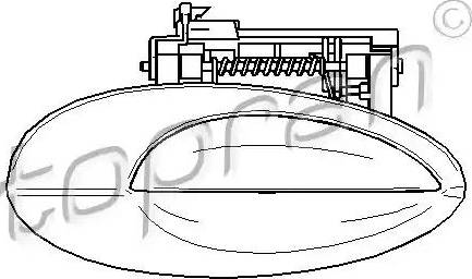 Topran 722 644 - Ручка двери avtokuzovplus.com.ua