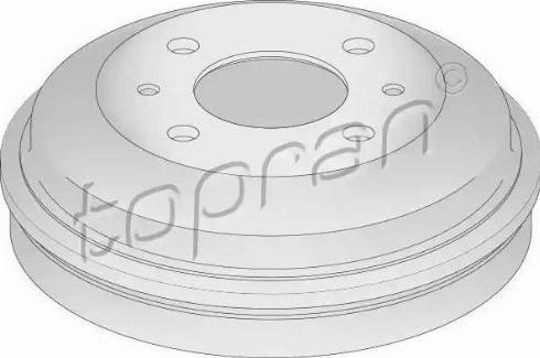 Topran 820 522 - Гальмівний барабан autocars.com.ua