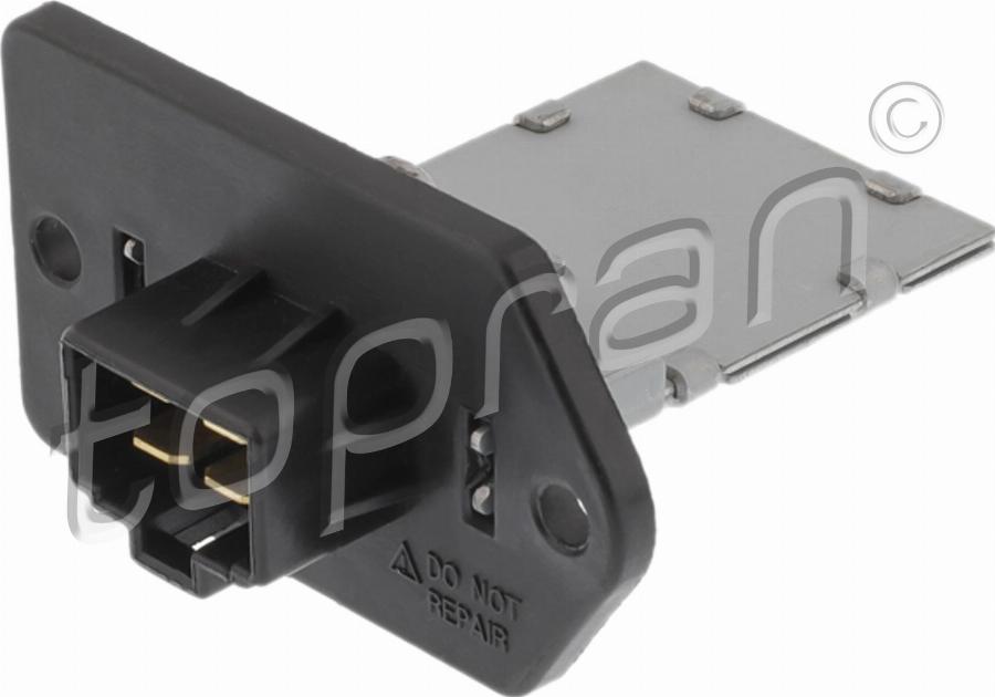 Topran 822 107 - Опір, реле, вентилятор салону autocars.com.ua