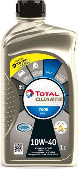 Total QUARTZ7000DIESEL1L - Моторное масло avtokuzovplus.com.ua