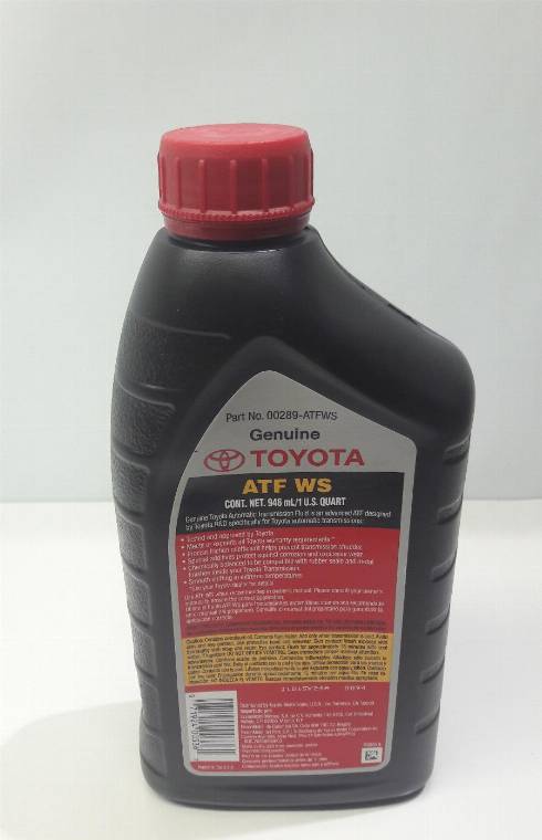 TOYOTA 00289-ATFWS - олива трансмісійна ATF WS. 0.946л. autocars.com.ua