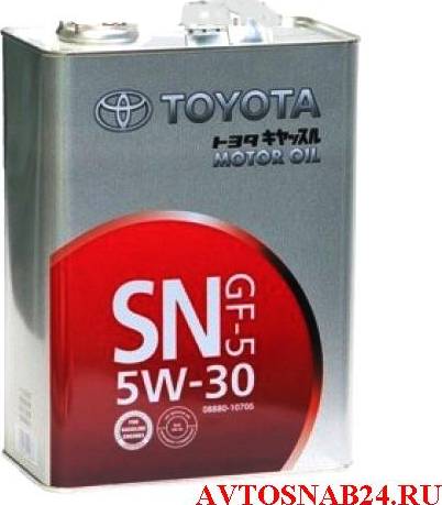 TOYOTA 0888010705 - олива моторна Toyota 5W-30 SN. 4л. autocars.com.ua
