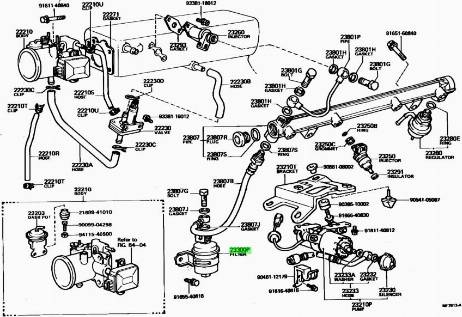 TOYOTA 2330070010 - Топливный фильтр avtokuzovplus.com.ua