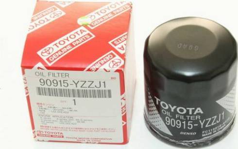 TOYOTA 90915-YZZJ1 - Фільтр оливний Toyota 1.0-1.3-1.5-1.6 16 03- autocars.com.ua