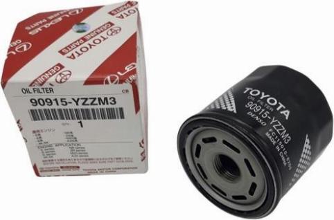 TOYOTA 90915-YZZM3 - фільтр оливний autocars.com.ua