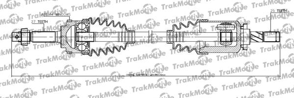 TrakMotive 30-1121 - Приводний вал autocars.com.ua