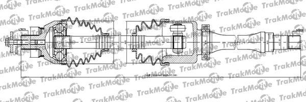 TrakMotive 30-1141 - Приводний вал autocars.com.ua