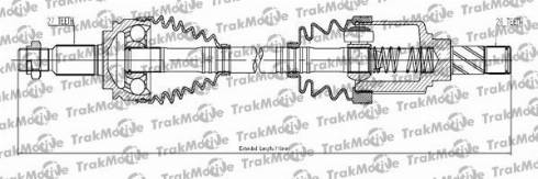 TrakMotive 30-1224 - Приводний вал autocars.com.ua